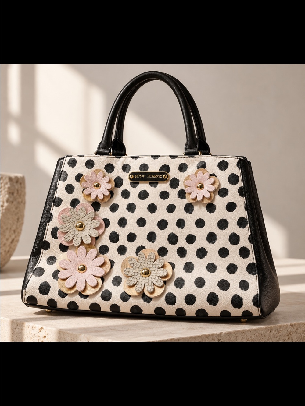 BETSEY JOHNSON, the polka dot flower bag!